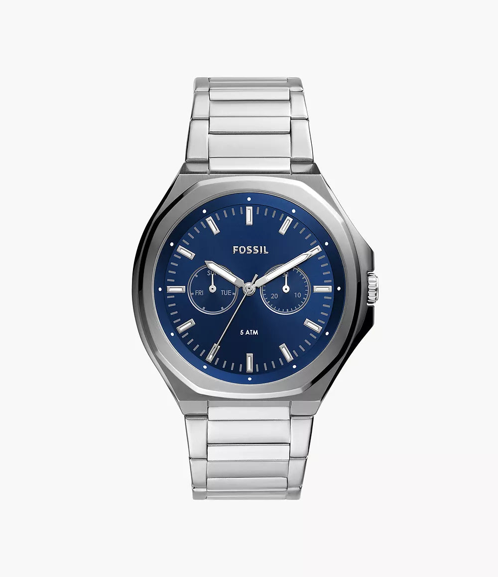 Fossil Evanston Multifunction Stainless Steel Watch – Watch Therapy